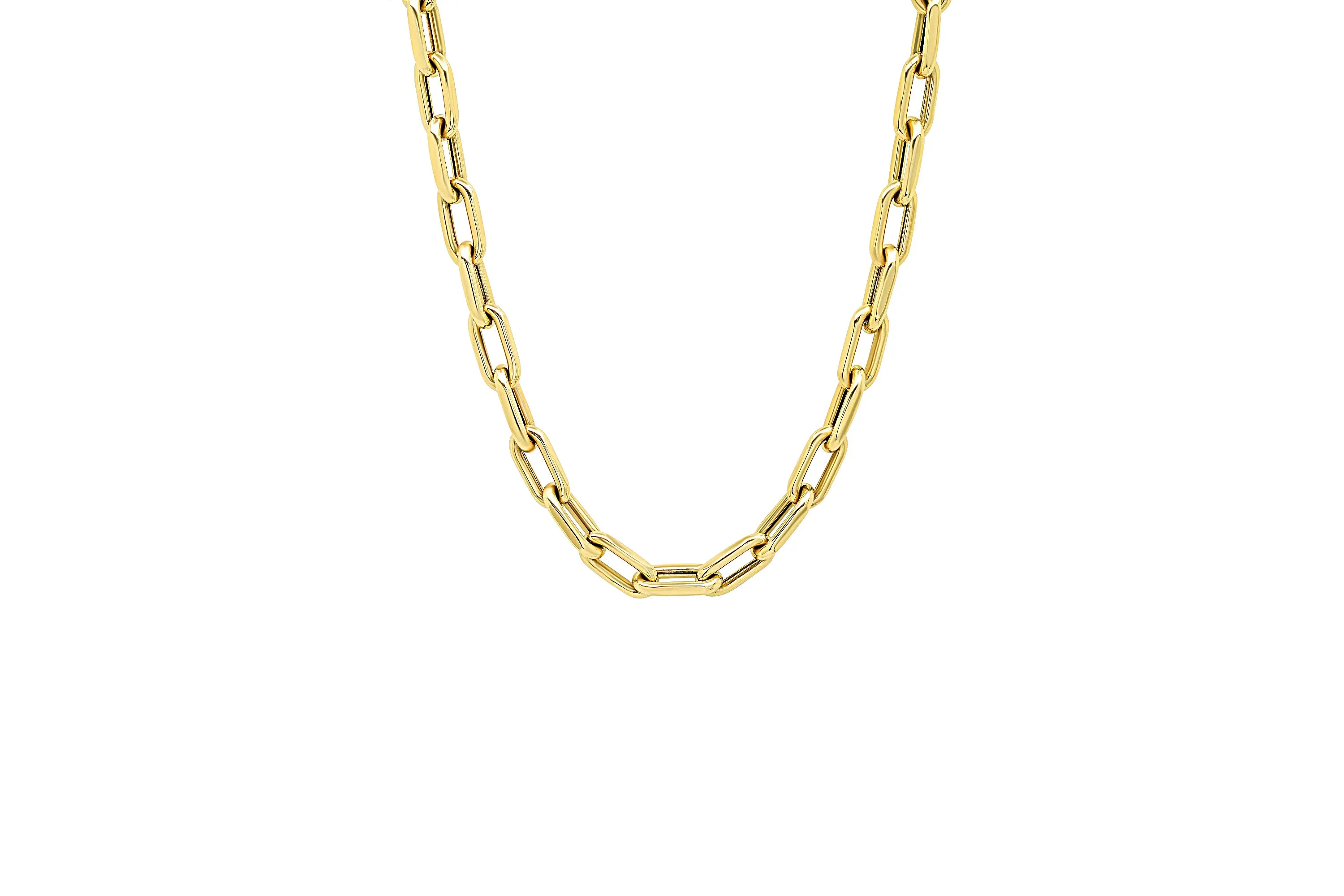 Stylish Open-Link Chain Necklace
