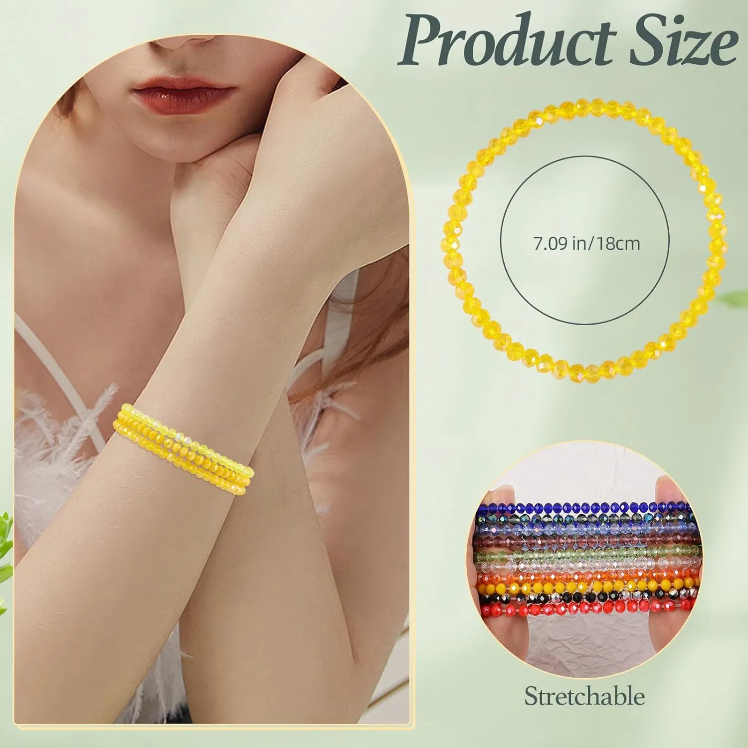Ornaland 30 Pcs Beaded Bracelets Surfer Stretch Bracelets Set Colorful Glass Beads Bracelets Stackable Boho Bracelets Beach Friendship Bracelets Wrist Jewelry for Women