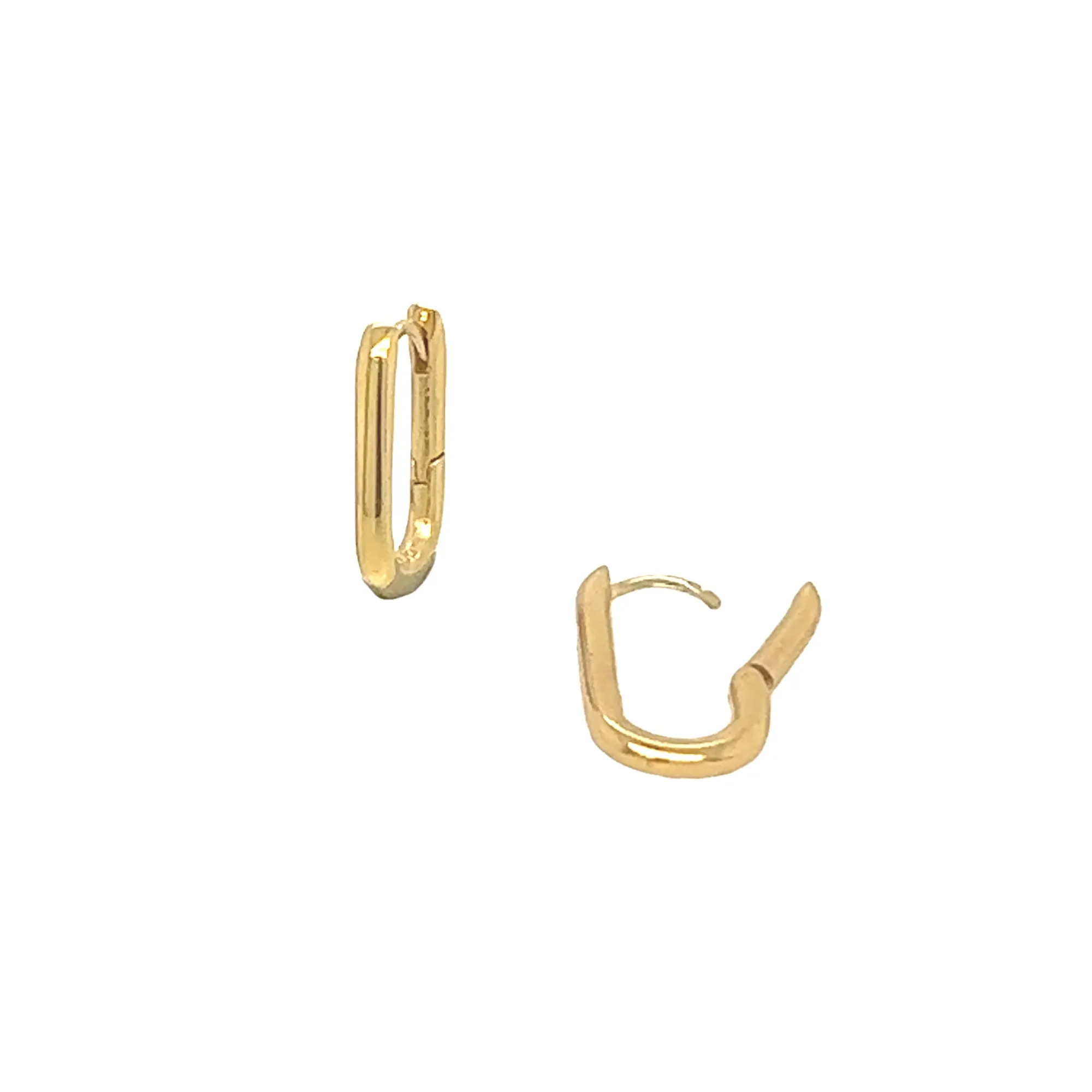 Paperclip Hoop Earrings