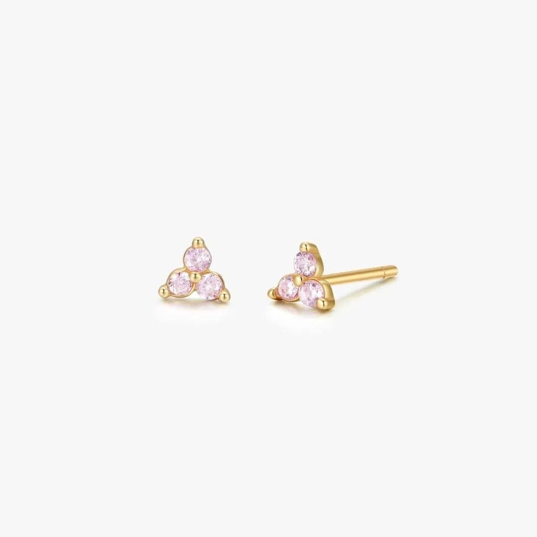 Pink Gem Twinkle Studs
