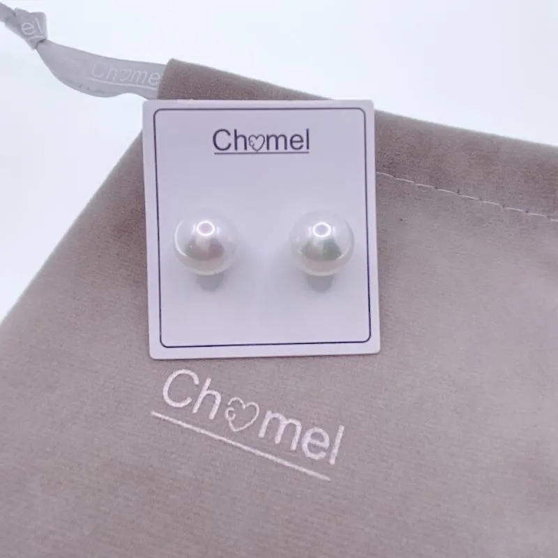 Simulated Pearl 12mm Round Earring