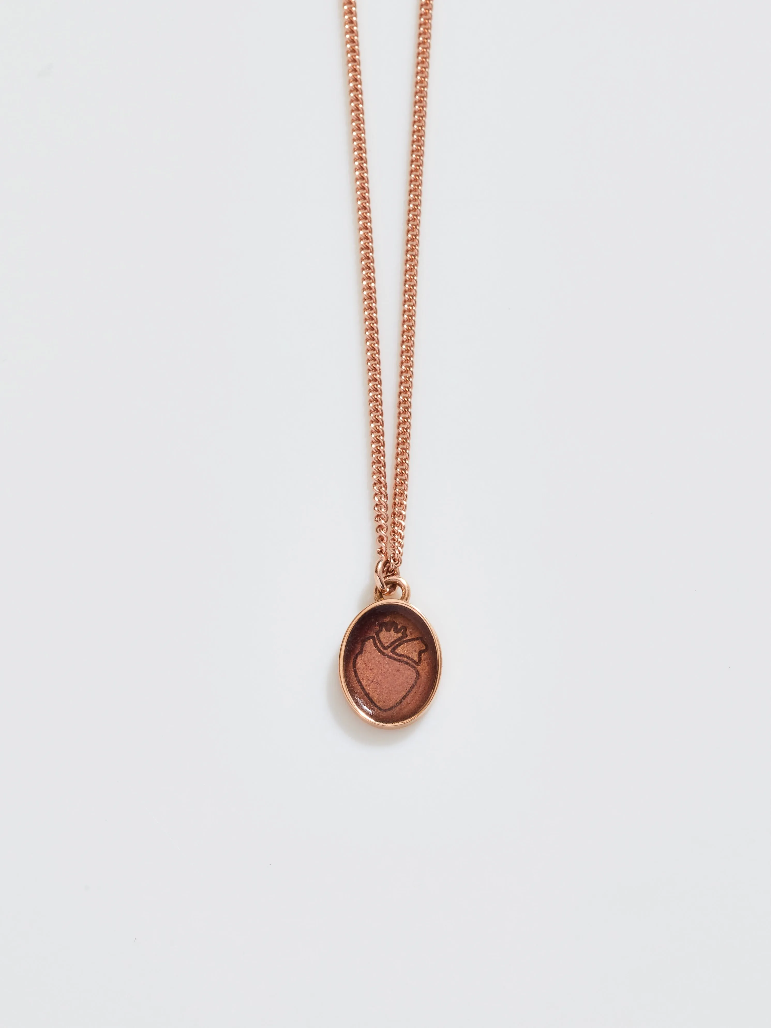 Small Enameled Heart Charm