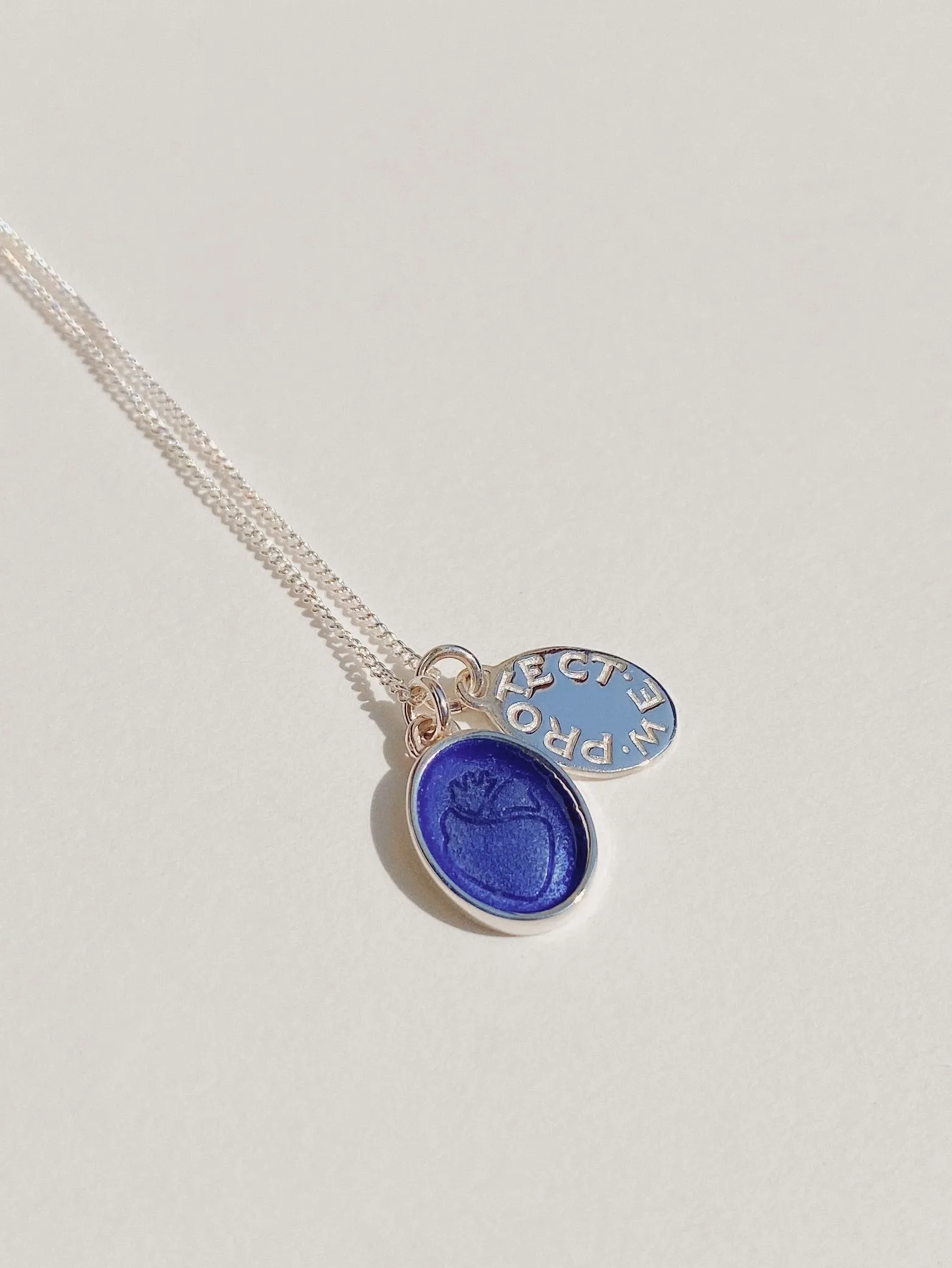 Small Enameled Heart Charm