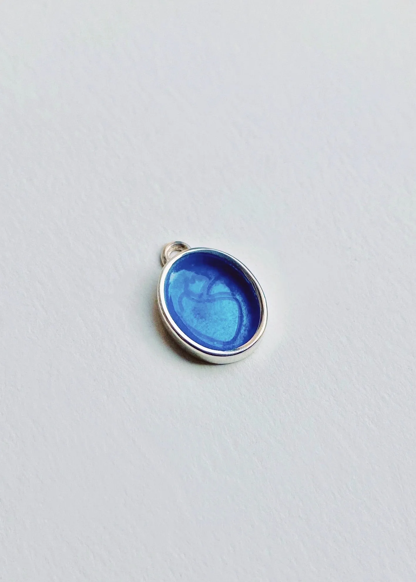 Small Enameled Heart Charm