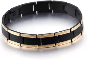 Stainless Steel Bracelets for Men, Gold Bracelet Link Bracelets 210x12mm