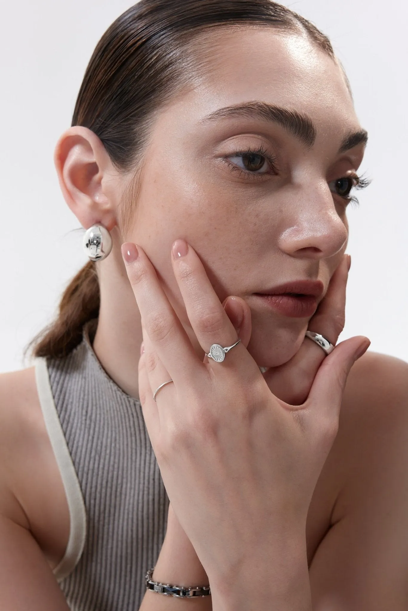 Sunburst Signet Ring (Greek Inspired Collection)