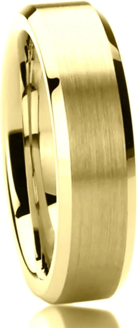 Titanium Wedding Band Ring for Men & Women Brushed Center Ring for Men & Woman