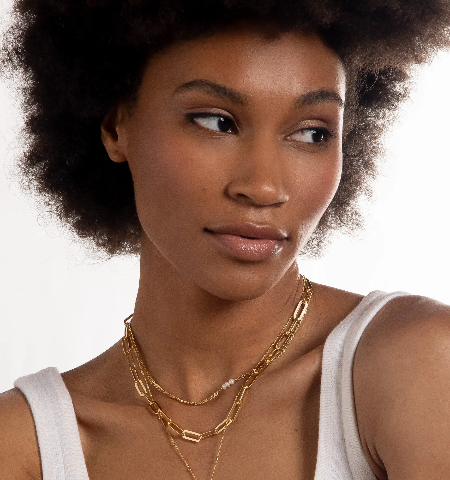 Triple Pearl Choker Necklace
