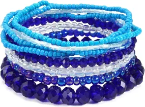 Valentine's Day Bracelets for Women St.Patrick’s Day Bracelets USA Flag Bracelet Rainbow Easter Mardi Gras Heishi Beaded Bracelets